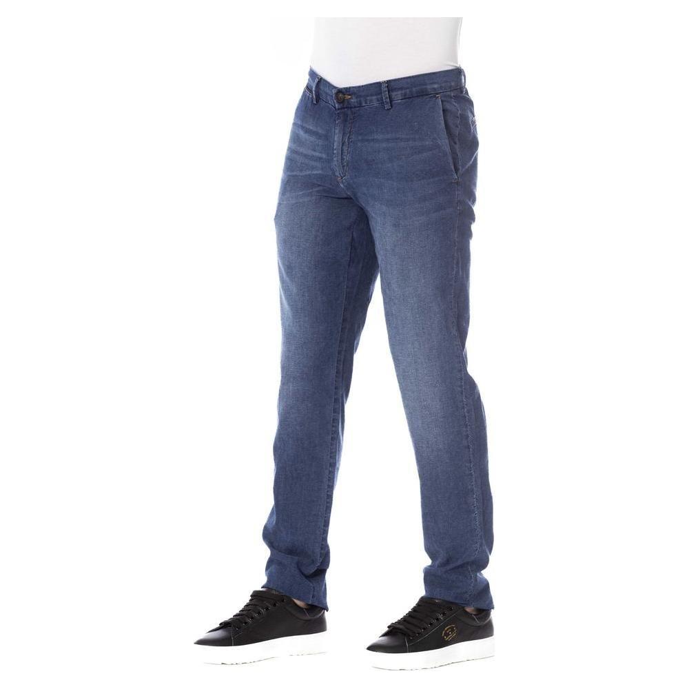 Trussardi Jeans Blue Cotton Jeans Denim