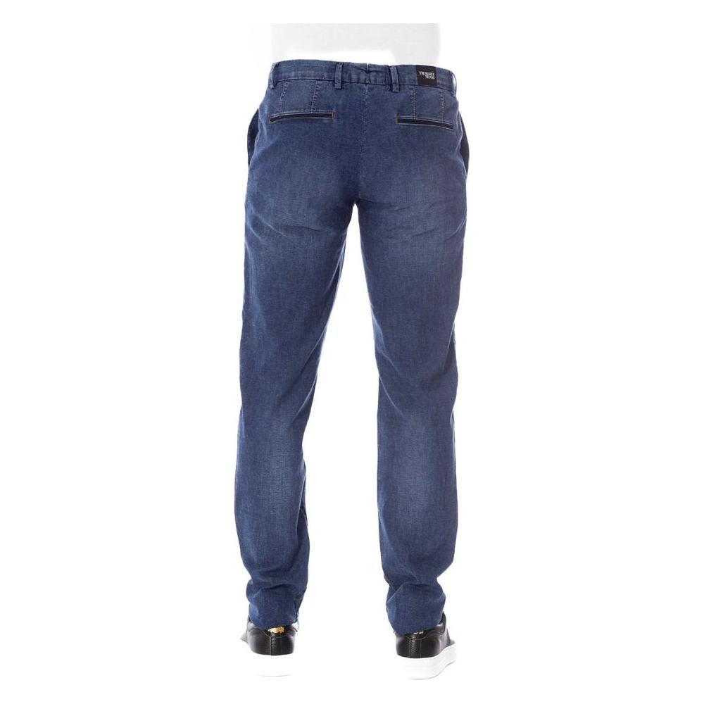 Trussardi Jeans Blue Cotton Jeans Denim
