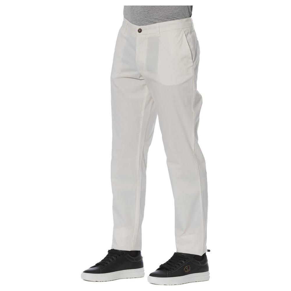 Trussardi Jeans White Cotton Pant
