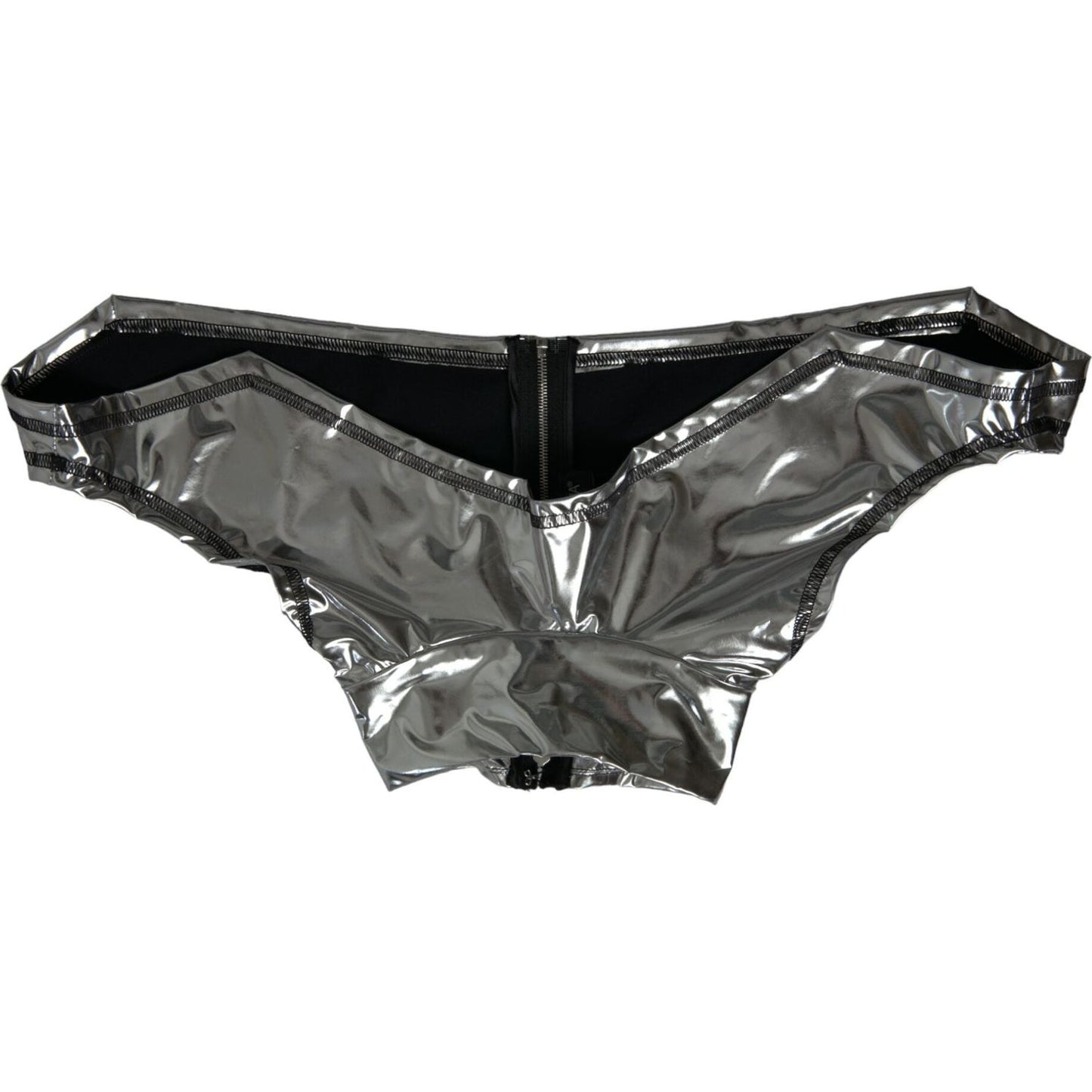 Dolce & Gabbana Silver Polyester Stretch Top