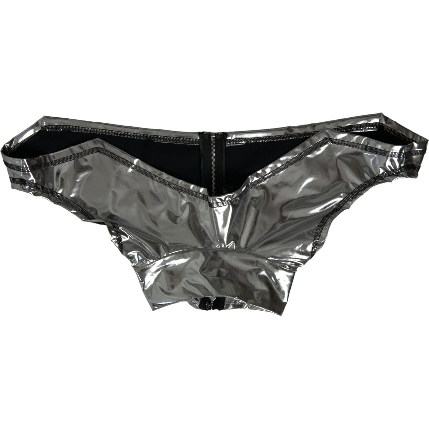 Dolce & Gabbana Silver Polyester Stretch Top