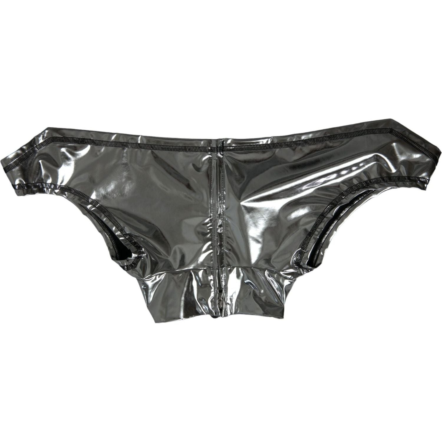 Dolce & Gabbana Silver Polyester Stretch Top