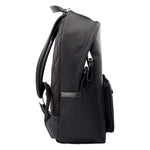 Burberry Abbeydale Branded Stamp Black Nylon Backpack Shoulder Bookbag