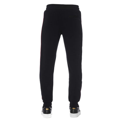 Trussardi Black Cotton Men Sports Pant