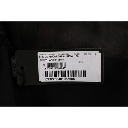 Dolce & Gabbana Black Pink Silk Applique Shift Dress