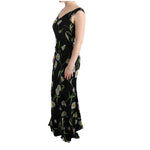 Dolce & Gabbana Sunflower Silk Stretch Sheath Dress SIG60635-3