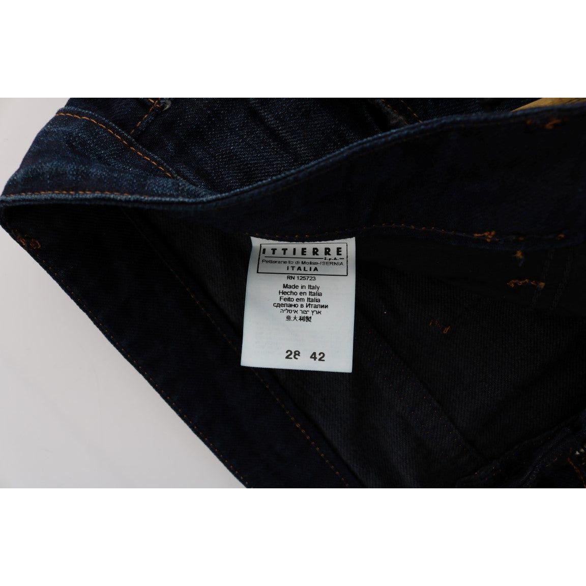 Costume National Blue Cotton Regular Fit Denim Jeans Jeans & Pants