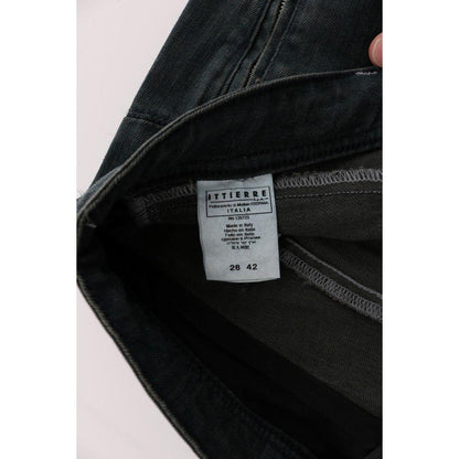 Costume National Gray Cotton Superslim Denim Jeans