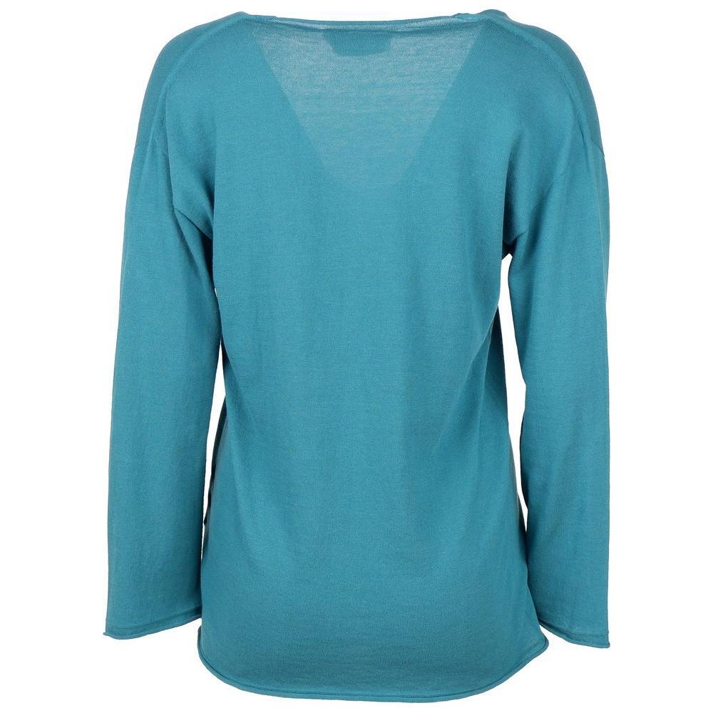 Alpha Studio Green Cotton Sweater