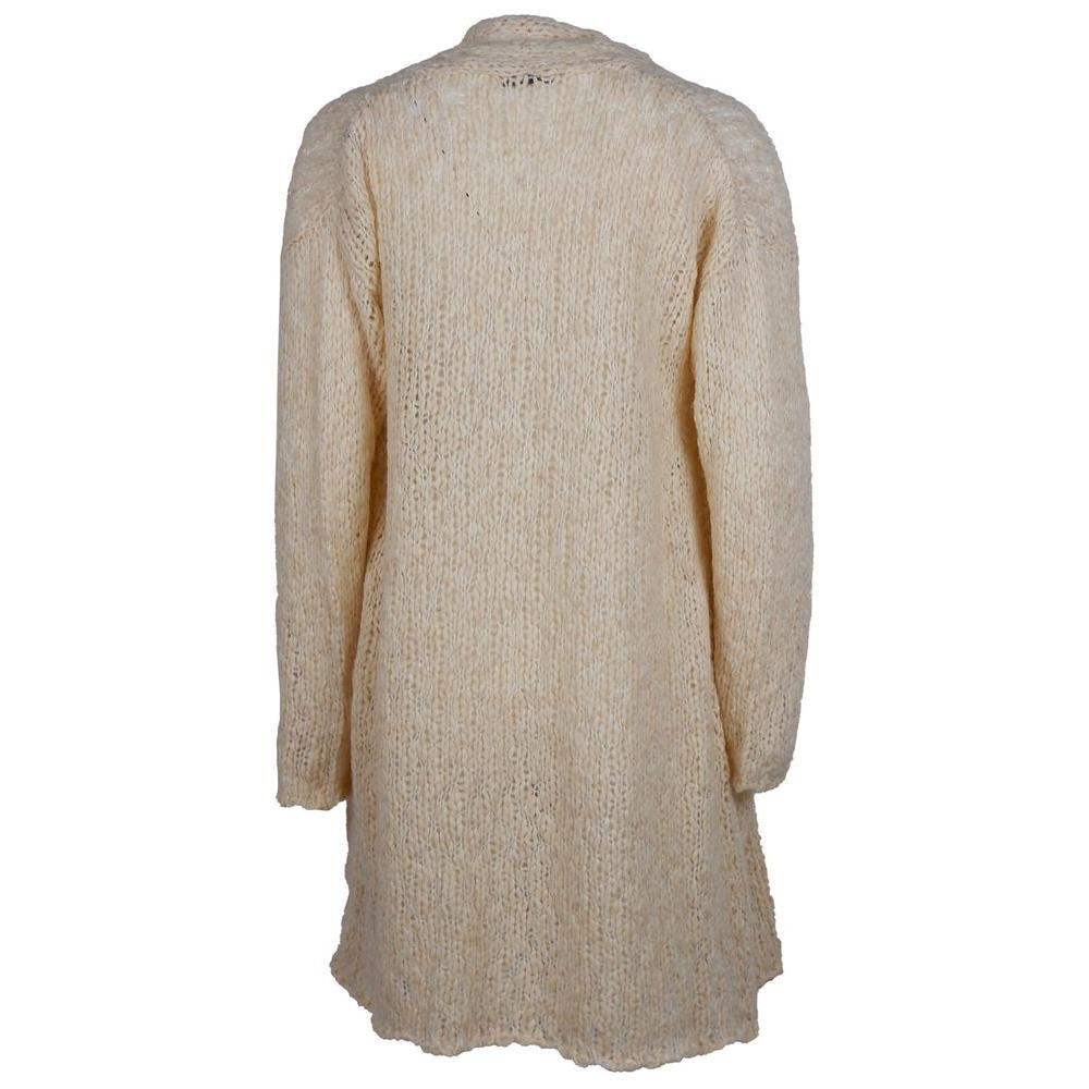 Alpha Studio Beige Marabou Dress