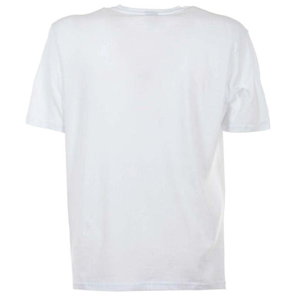 North Sails Elegant White Cotton Tee with Bold Blue Logo