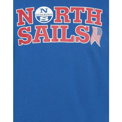 North Sails Light Blue Cotton Men T-Shirt