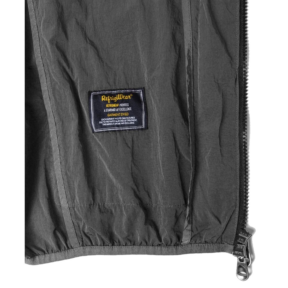 Front view with bag zipped and handles upright.