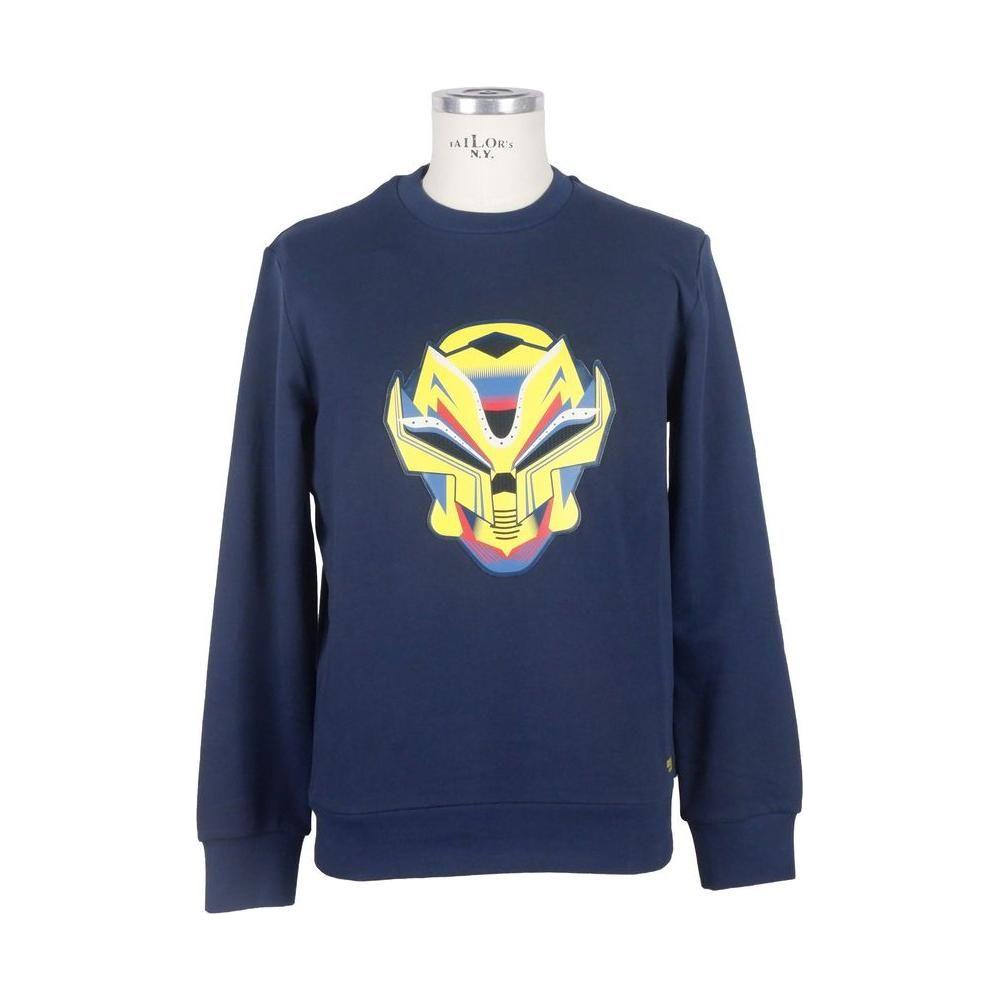 Bikkembergs Blue Cotton Sweatshirt