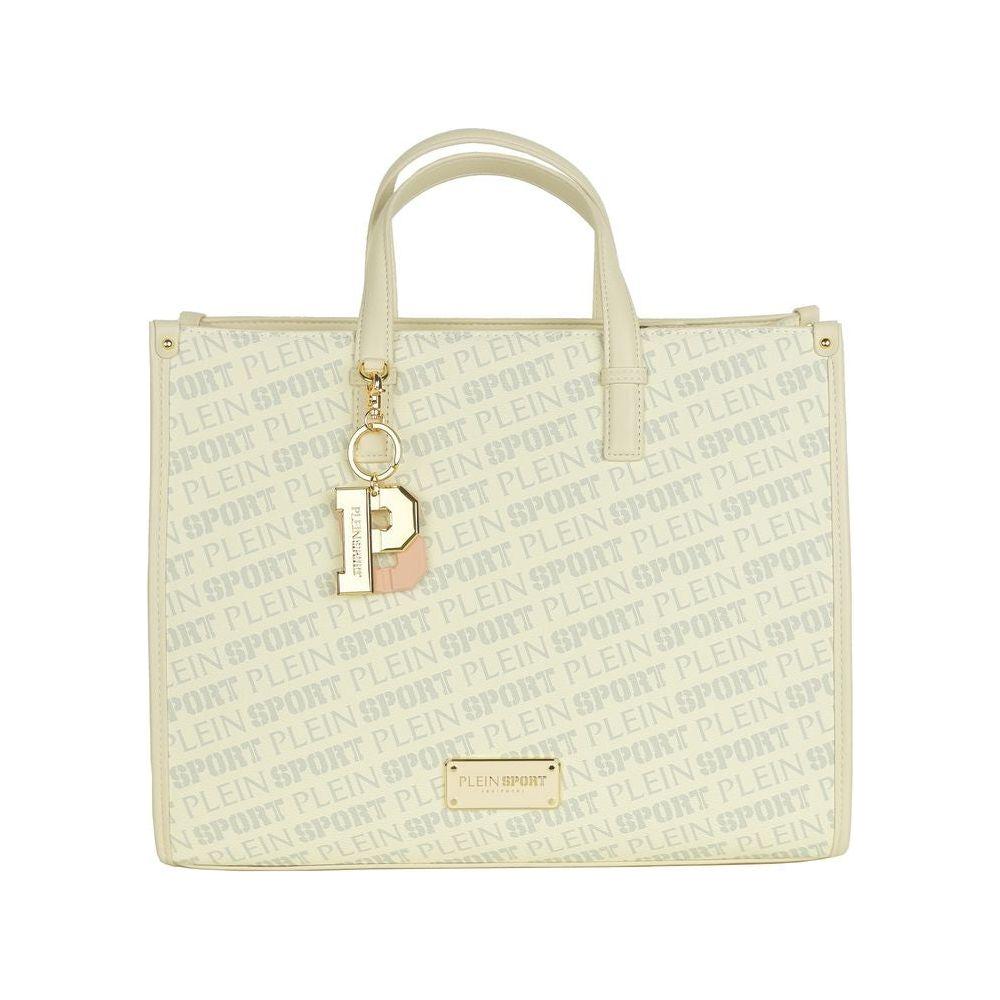Plein Sport White Polyamide Tote Bag