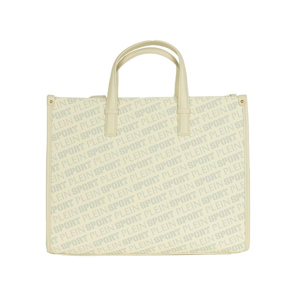 Plein Sport White Polyamide Tote Bag