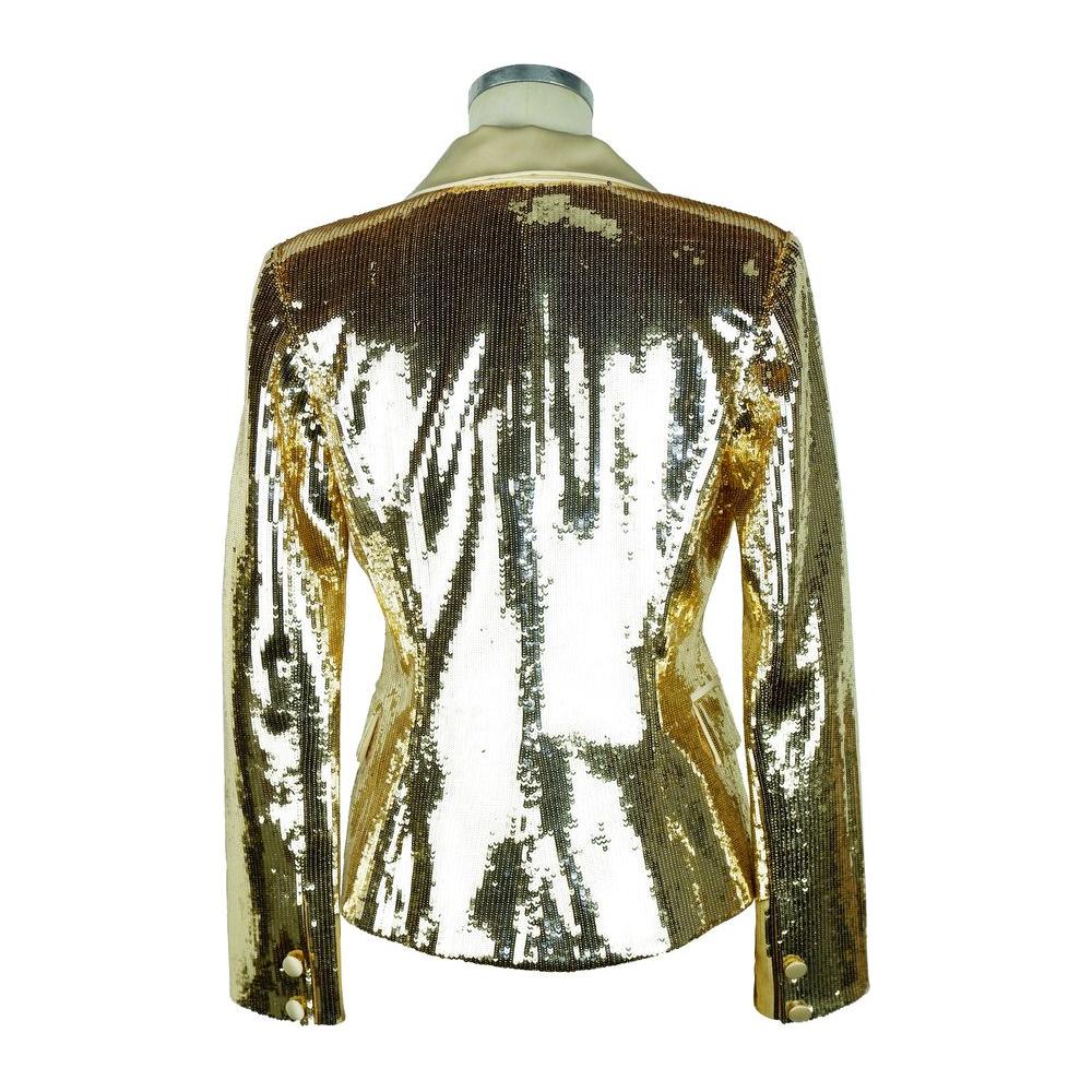 Elisabetta Franchi Yellow Polyester Women Blazer