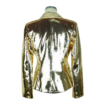 Elisabetta Franchi Yellow Polyester Women Blazer