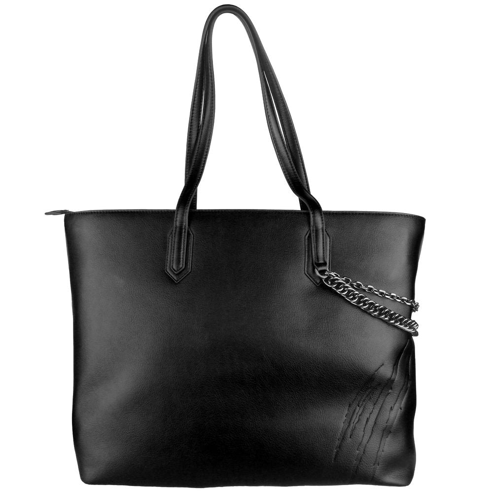 Plein Sport Black Polyethylene Tote Bag