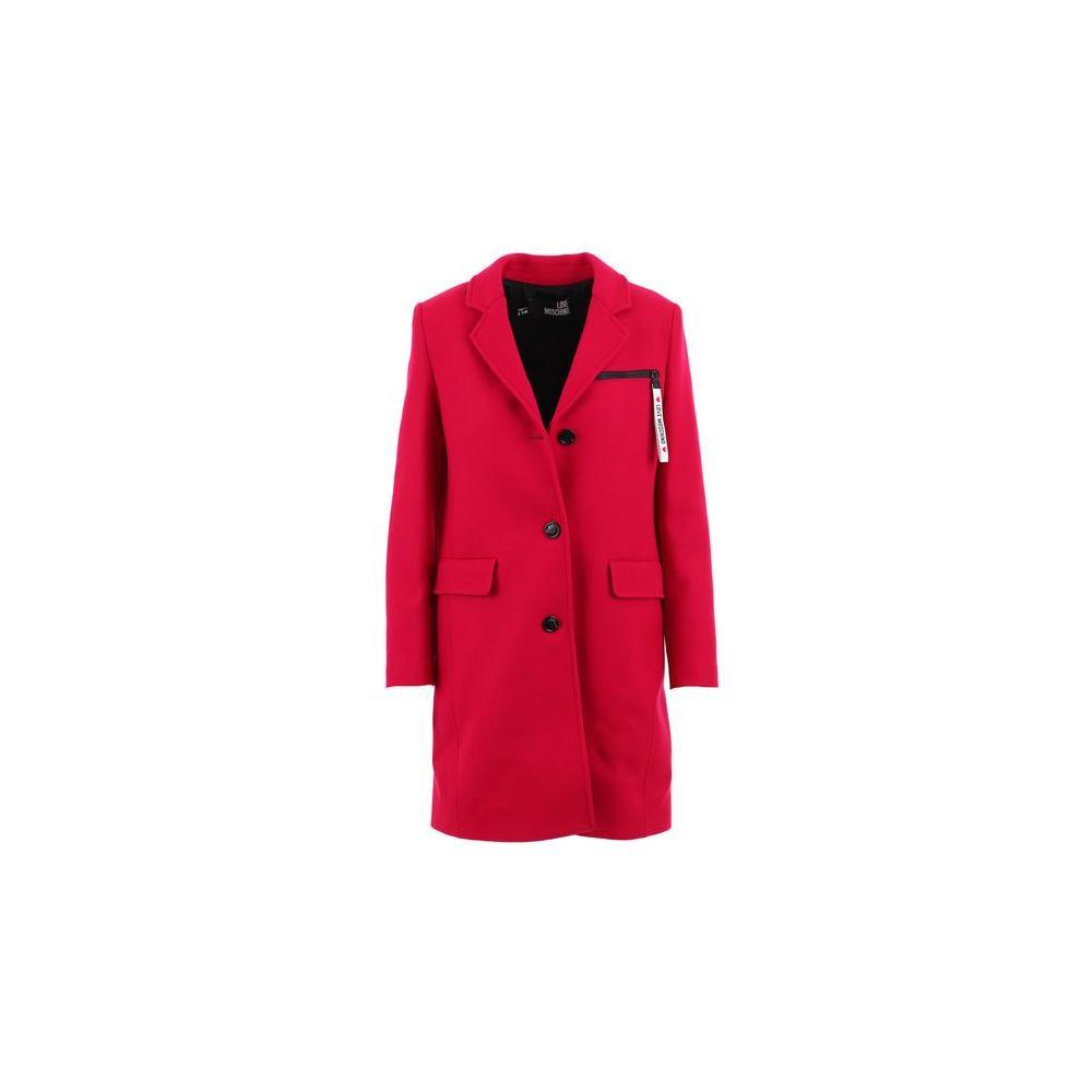 Love Moschino Red Wool Coat