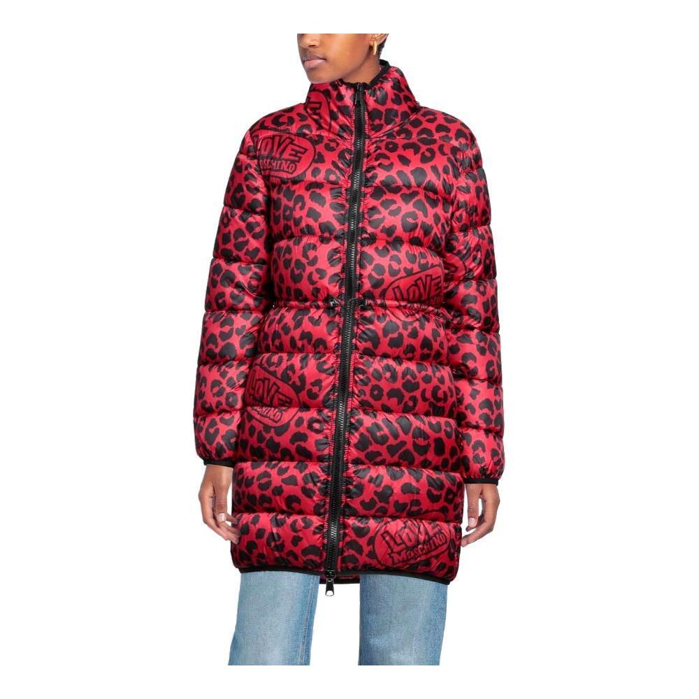 Love Moschino Red Polyester Jackets & Coat