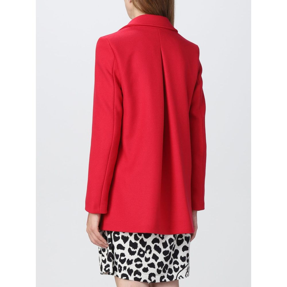 Love Moschino Red Wool Coat