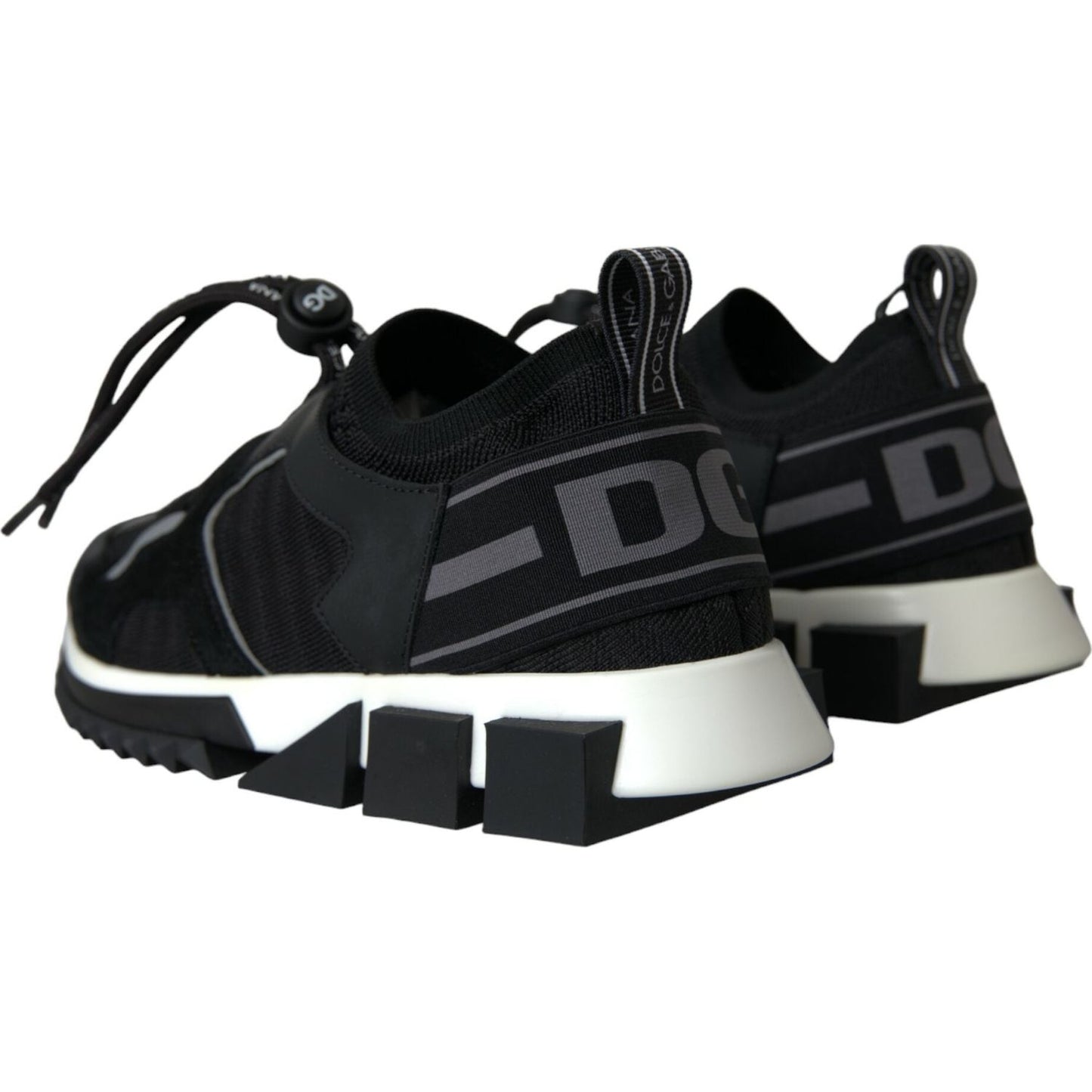 Dolce & Gabbana Black Mesh Sorrento Trekking Sneakers Shoes