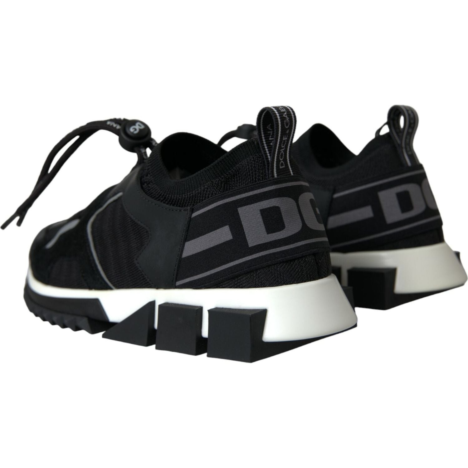 Dolce & Gabbana Black Mesh Sorrento Trekking Sneakers Shoes