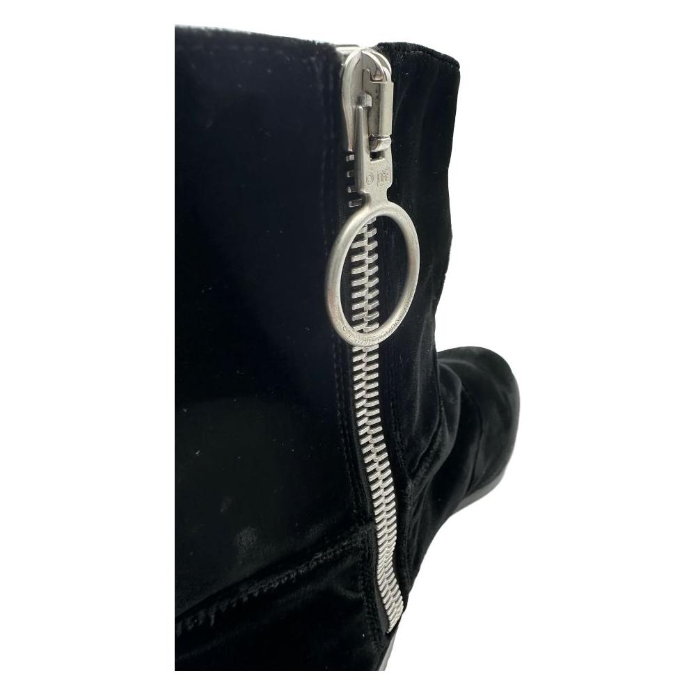 Off-White Black Calfskin Ankle
