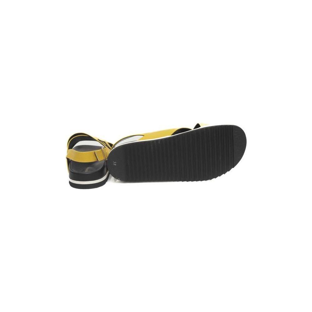 Cerruti 1881 Yellow Calfskin Sandal