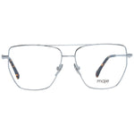 Maje Silver Women Glasses Frame, full-rim aviator style with metal frame and demo lenses, includes branded case.