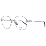 Maje Silver Women Glasses Frame - full-rim round metal with 52-17-140 size and branded case included, ideal for women.