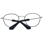 Sandro Black Women Glasses Frame, stainless steel full-rim, round style with demo lenses, includes branded case, size 50-19-135.