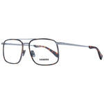 Sandro Gray Men Glasses Frame, full-rim metal aviator style, grey lenses