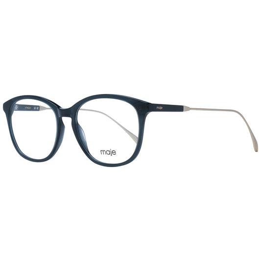 Maje Black Women Glasses Frame with black acetate full-rim square style, demo lenses, and branded case included.