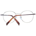 Front view of Maje Gold Women Glasses Frame in stainless steel, round full-rim style with demo lenses and gold color.