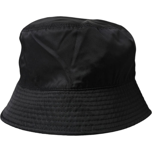 Dolce & Gabbana Black Wide Brim Cap Bucket Hat Men