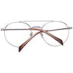 Maje Gold Women Glasses Frame front view with metal full-rim and demo lenses, size 50-19-140, includes branded case.