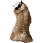 Dolce & Gabbana Brown Owl Faux Fur Whole Head Cap Hat HAT9558