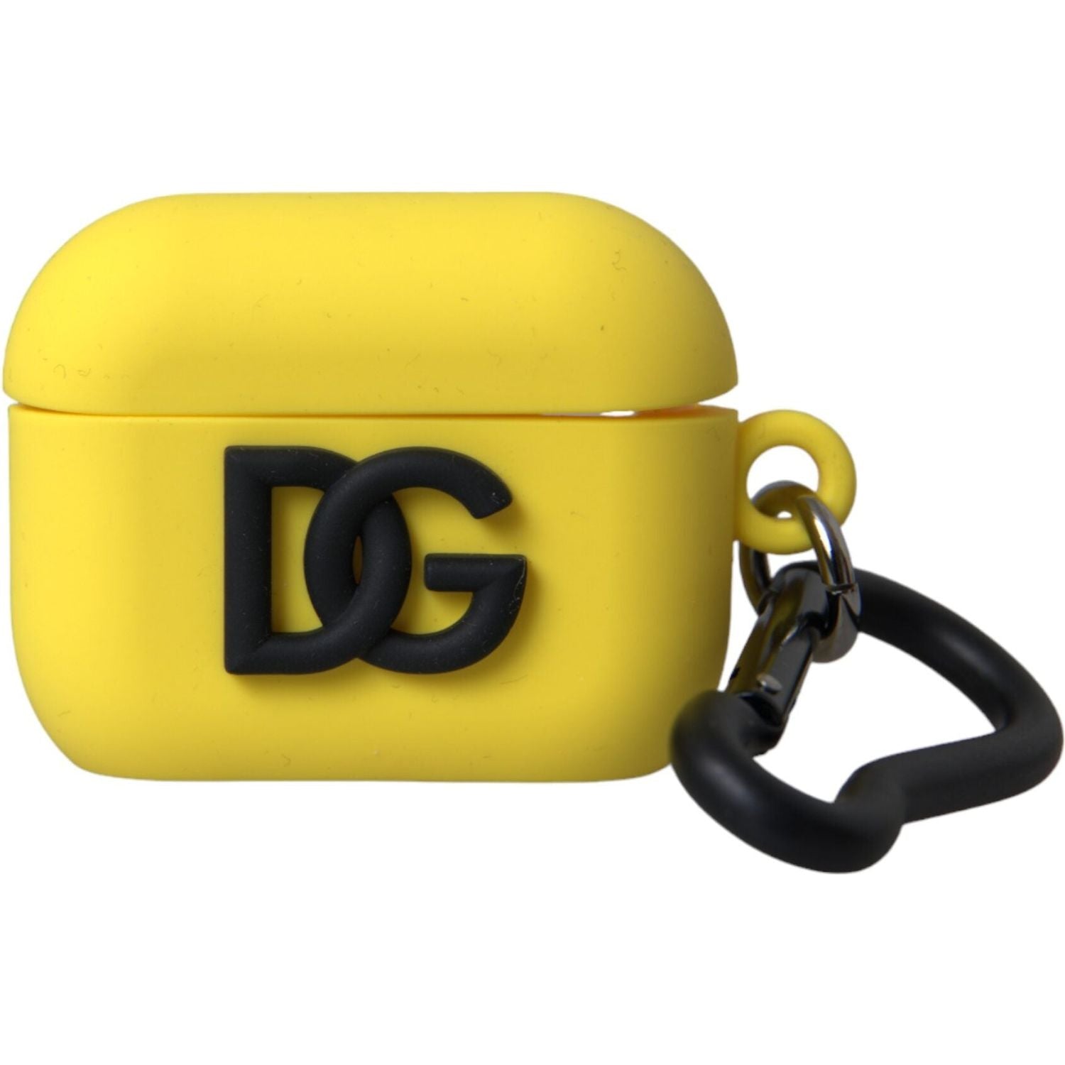Dolce & Gabbana Yellow Silicone Logo Embossed Airpods Case