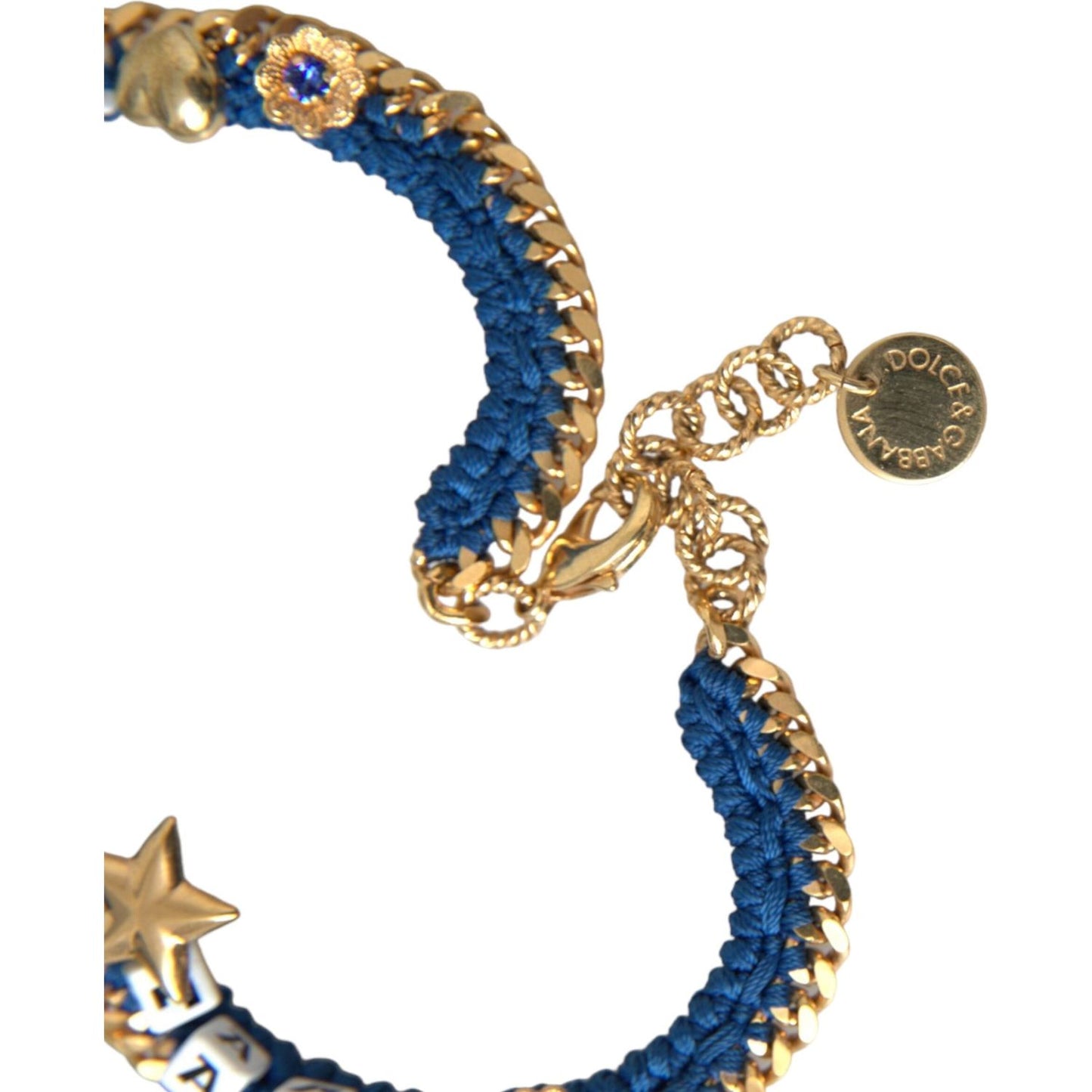 Dolce & Gabbana Gold Tone Brass Chain Iam The Star Bracelet Bracelet