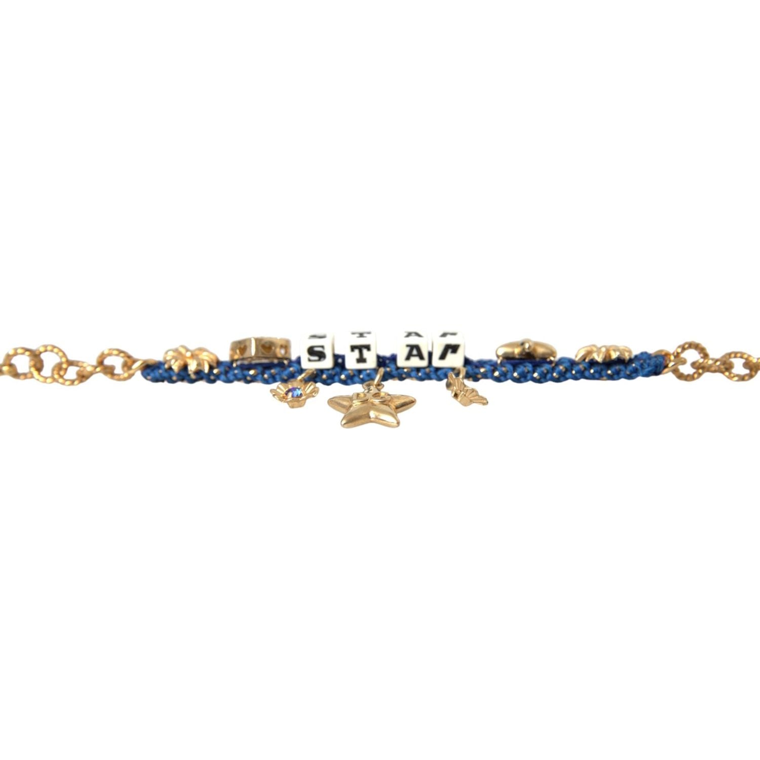 Dolce & Gabbana Gold Tone Brass Chain Star Fashion Bracelet