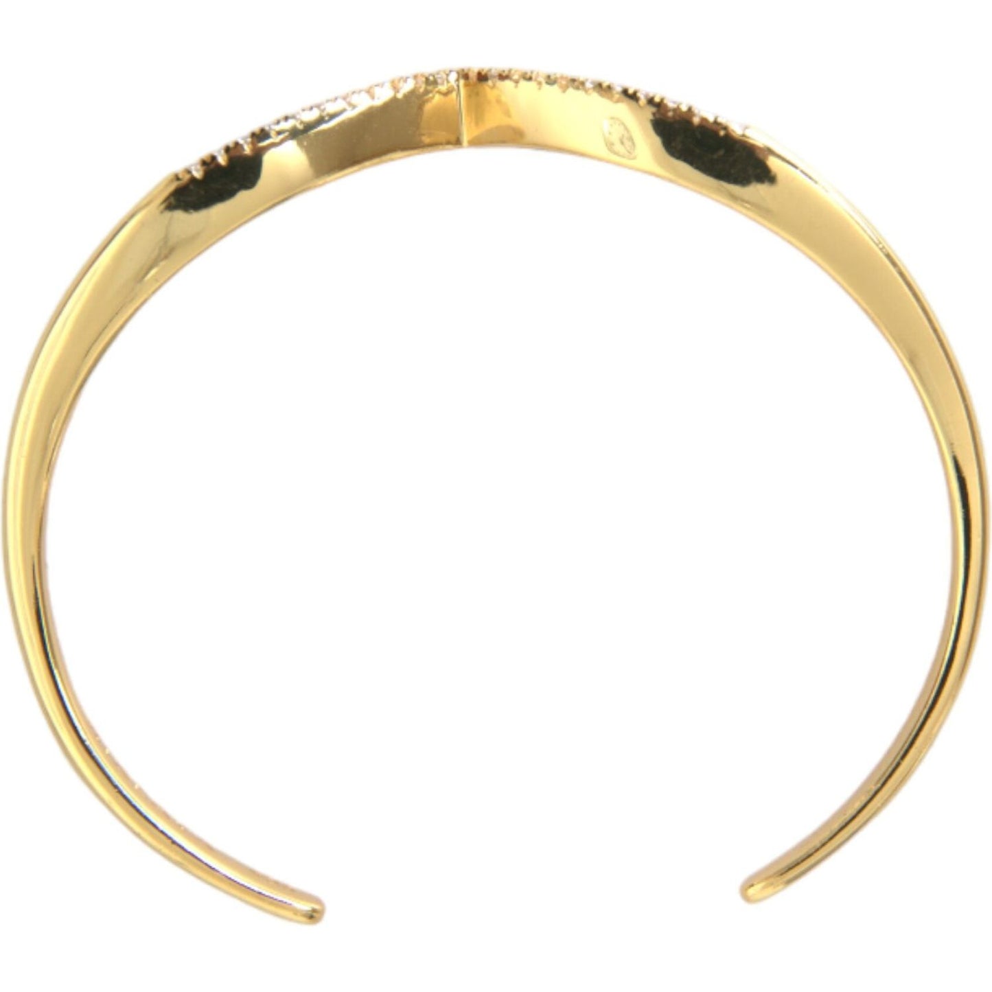 Nialaya Arched Wing Cuff Skyfall Gold CZ 925 Bracelet SMY10255-M