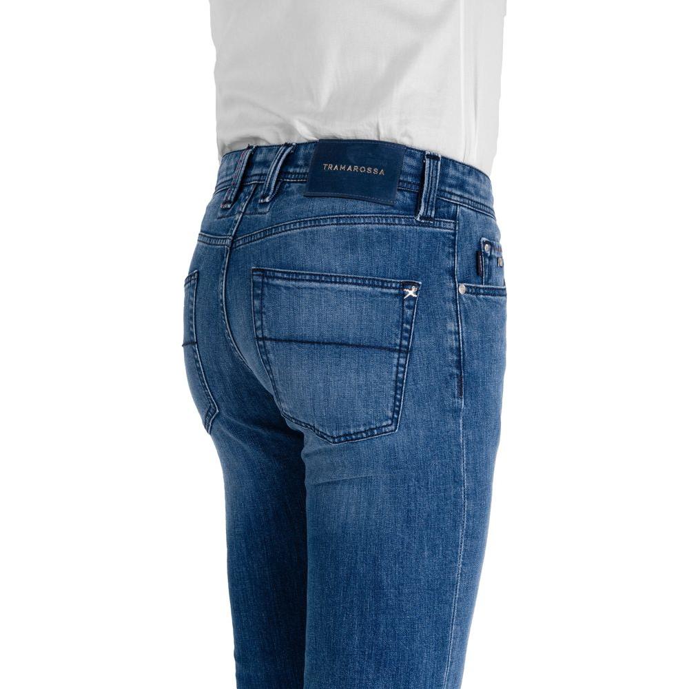 Tramarossa Blue Cotton Jeans Denim