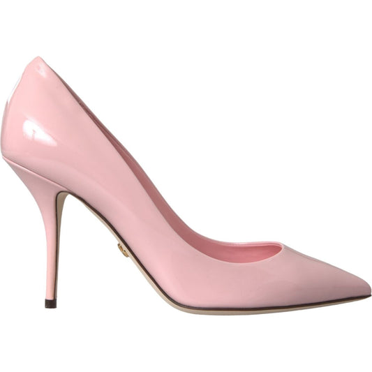 Dolce & Gabbana Light Pink Patent Leather Pumps Heels Shoes LA11136-40.5