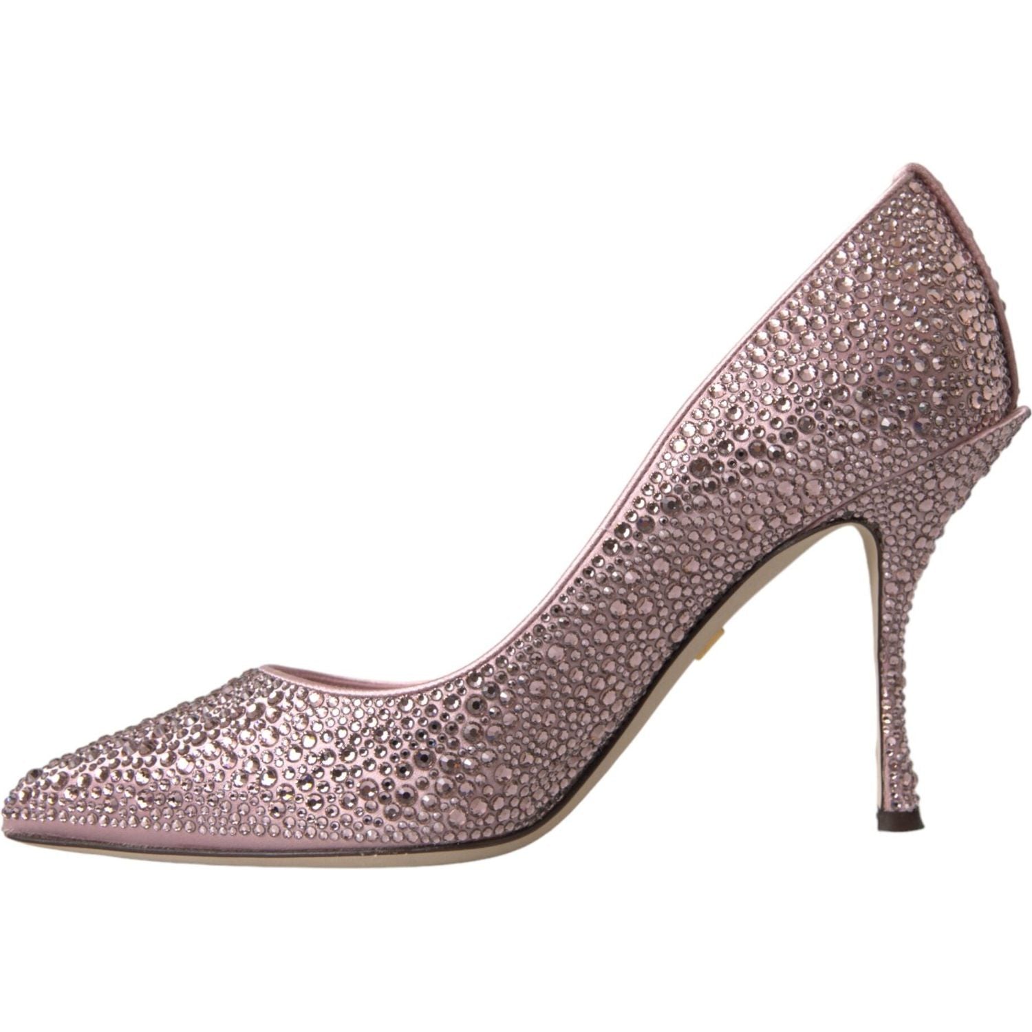 Dolce & Gabbana Pink Strass Crystal Heels Pumps Shoes