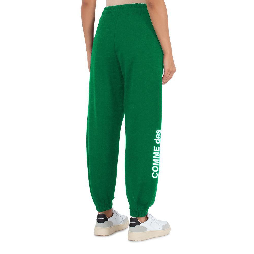 Comme Des Fuckdown Green Cotton Women Sweatpant