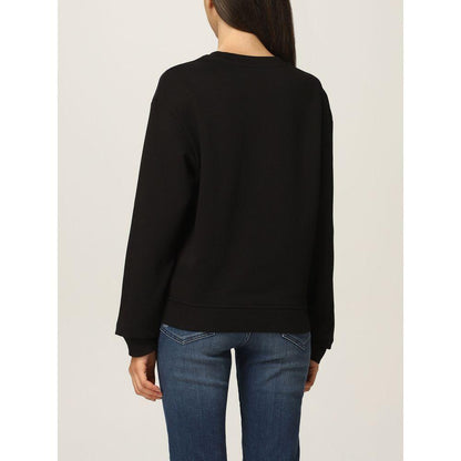 Love Moschino Black Cotton Women Sweater