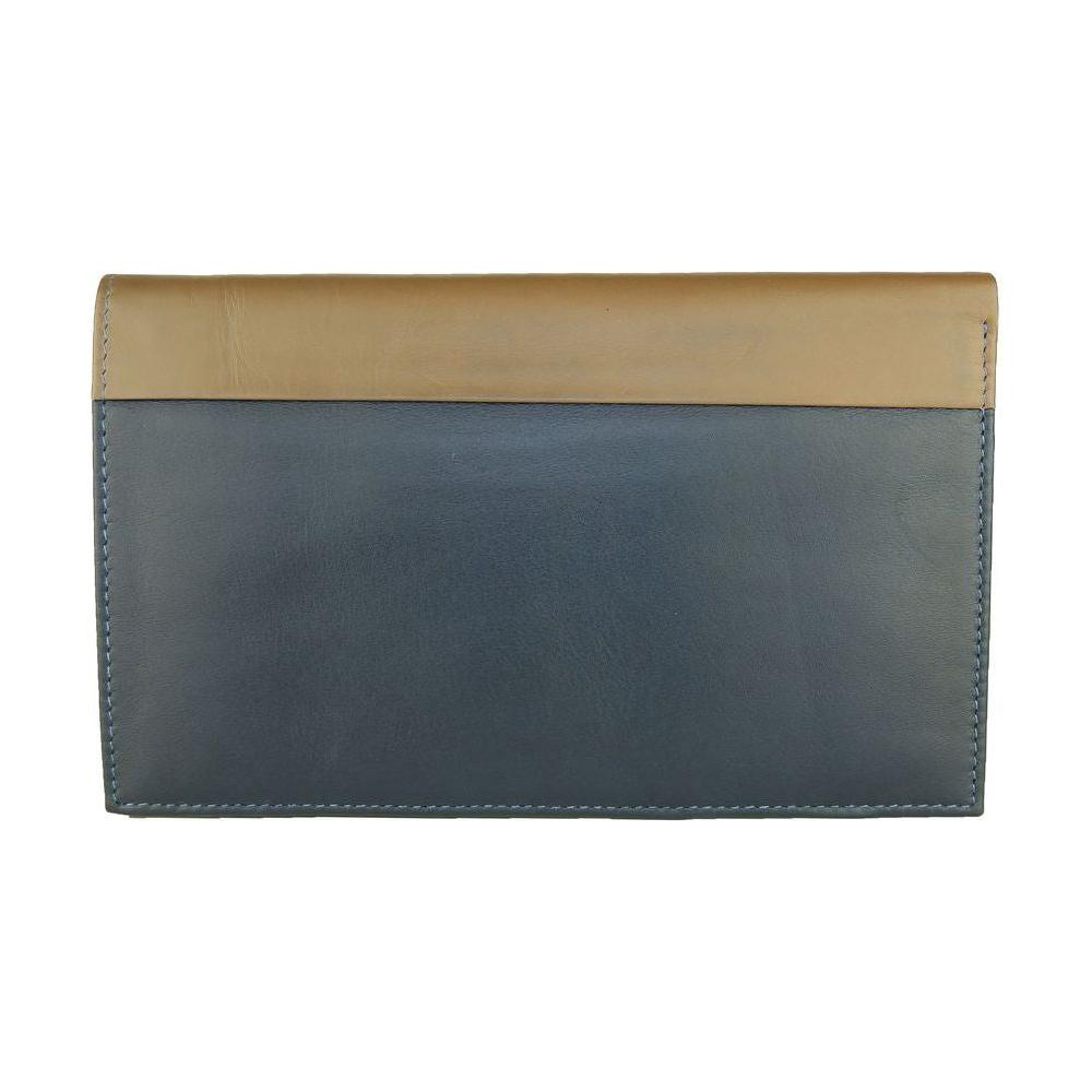 Cavalli Class Blue Leather Men Wallet