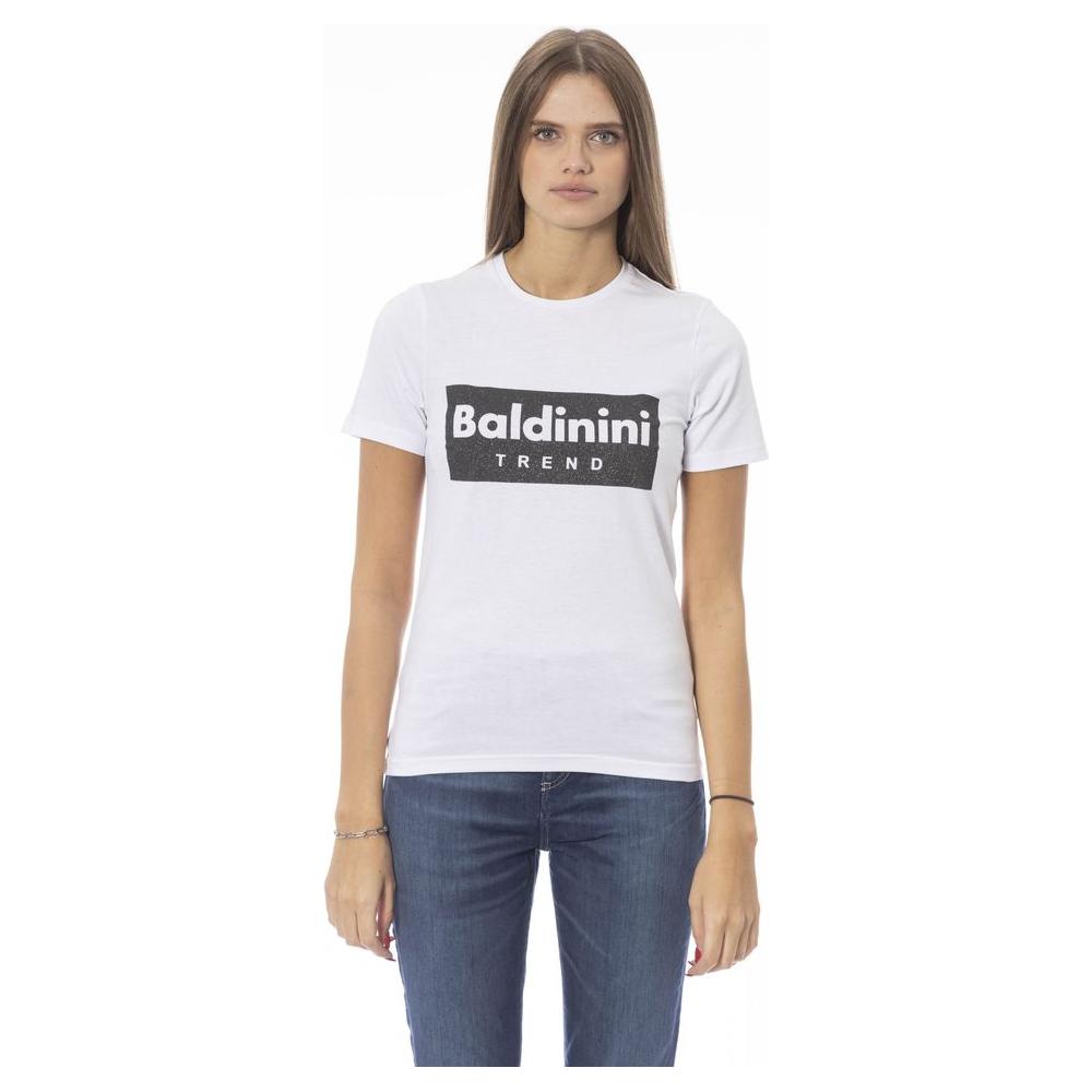 Baldinini Trend White Cotton T-Shirt